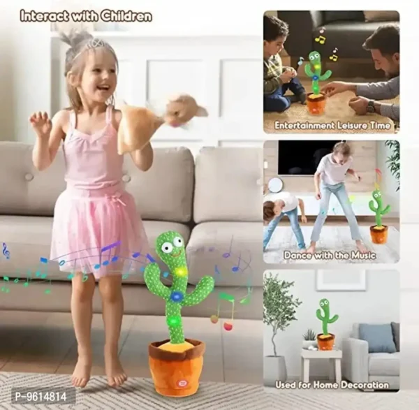 Toys Dancing Cactus, Talking Cactus Toy  (Green) - Image 3
