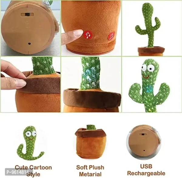 Toys Dancing Cactus, Talking Cactus Toy  (Green) - Image 4