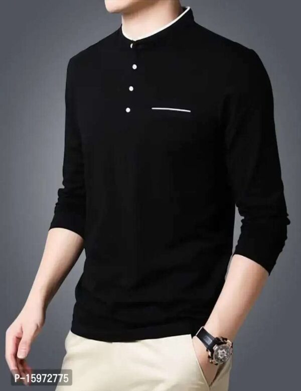 Stylish Fancy Cotton Blend T-Shirts For Man - Image 3