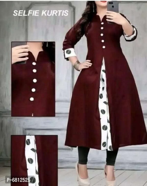 Cotton Self Design Kurtas For Women