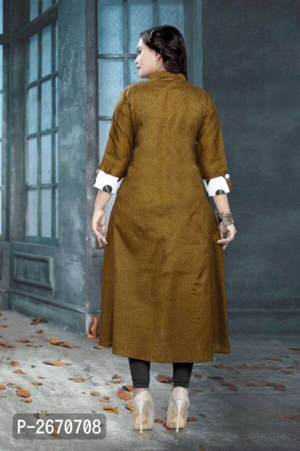 Cotton Self Design Kurtas For Women - Image 4