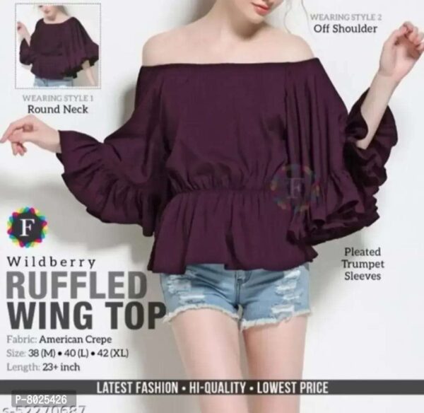 Casual Self Design Women  Top