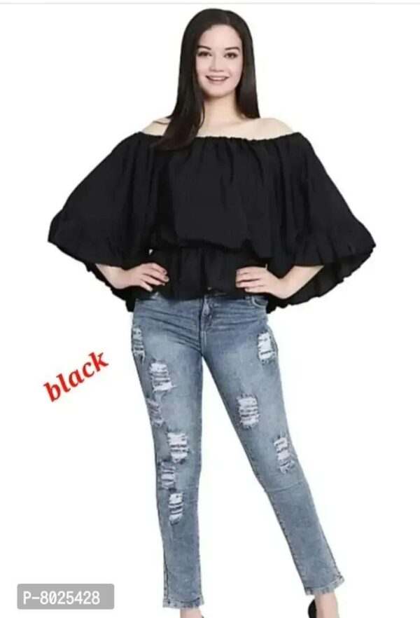 Casual Self Design Women  Top - Image 2