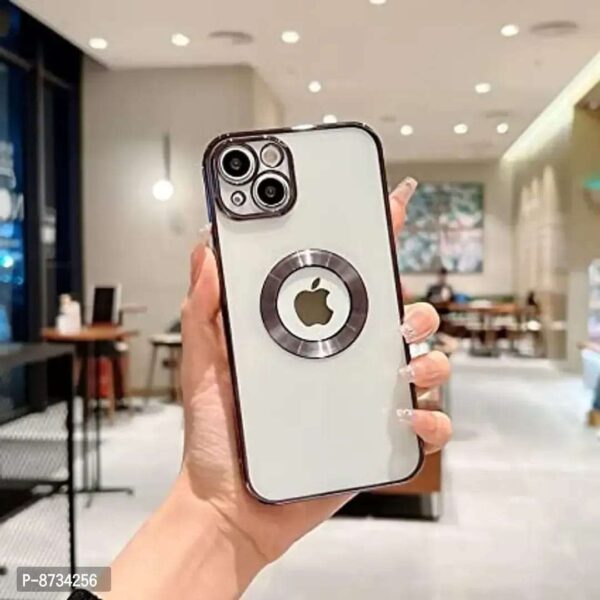 Electroplating Clear Transparent Soft TPU Phone Case Transparent Compatible for iPhone 14 - Image 3