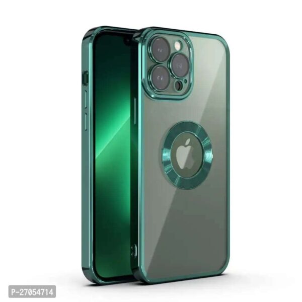 IP 14 PRO COVER GREEN COLOUR WITH RING HOLE