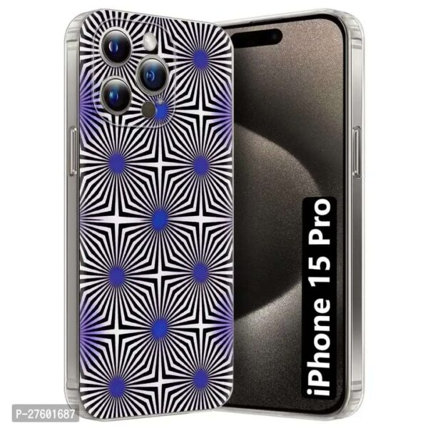 Memia Transparent Designer Printed Soft Back Cover for Apple iPhone 15 Pro /Designer Back Cover for Apple iPhone 15 Pro - Image 3