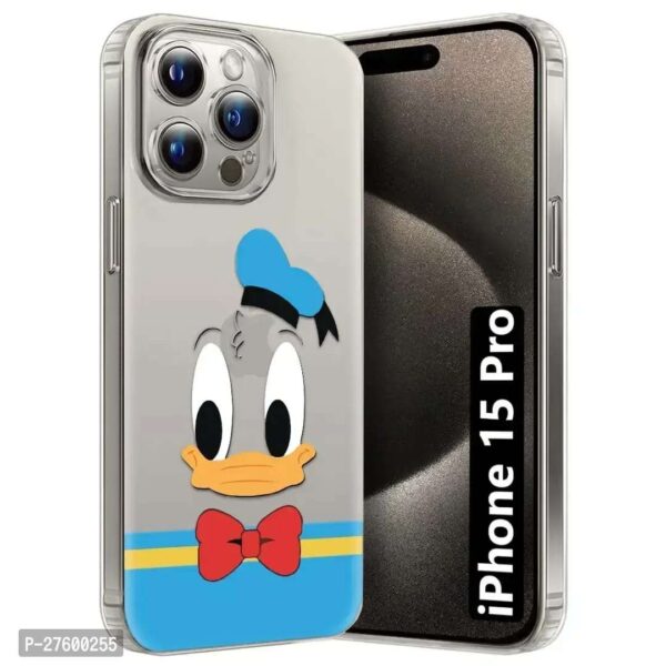 Memia Back Cover for Apple iPhone 15 Pro Designer | Printed|Transparent |Flexible| Silicon - Image 3