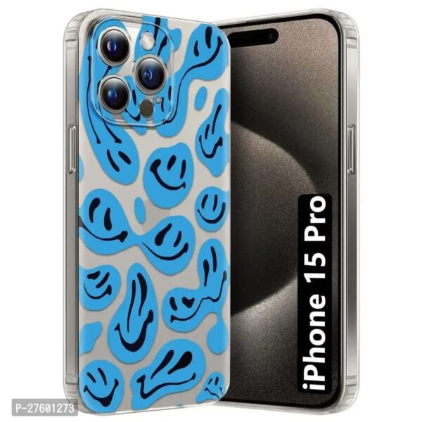 Memia Transparent Designer Printed Soft Back Cover for Apple iPhone 15 Pro /Designer Back Cover for Apple iPhone 15 Pro - Image 4