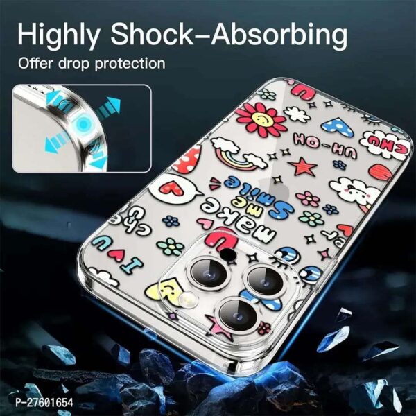 Memia Transparent Designer Printed Soft Back Cover for Apple iPhone 15 Pro /Designer Back Cover for Apple iPhone 15 Pro - Image 7