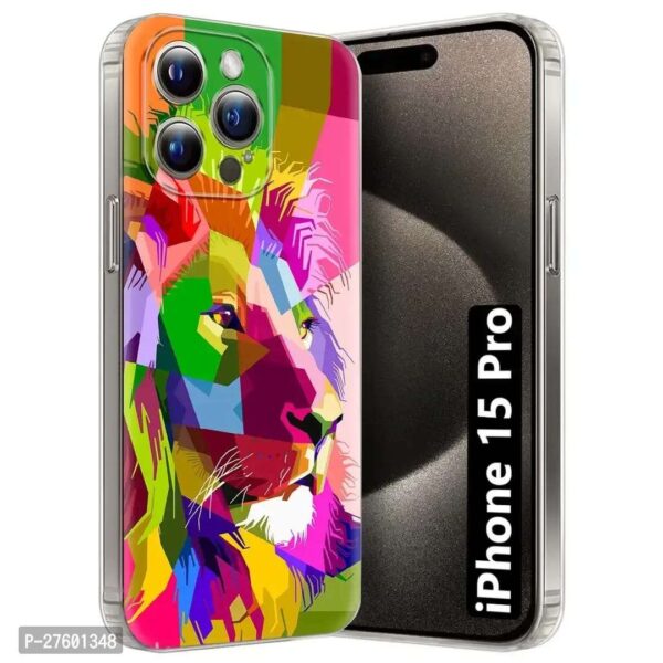Memia Back Cover for Apple iPhone 15 Pro Designer | Printed|Transparent |Flexible| Silicon - Image 3