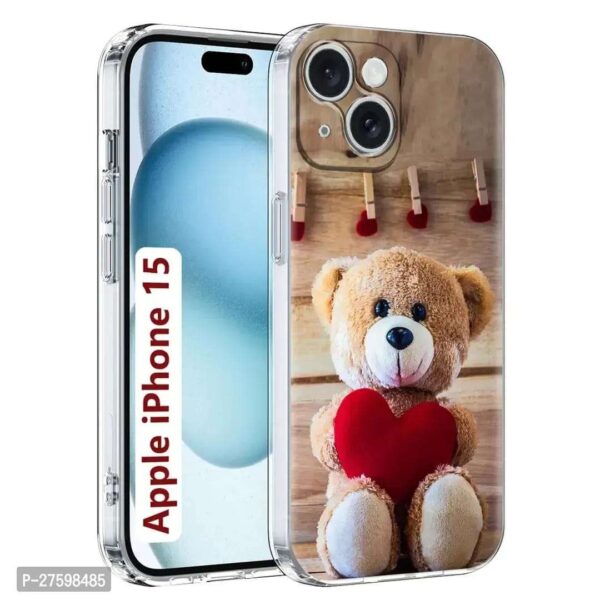 Printed Soft Back Cover Case for Apple iPhone 15 /Designer Transparent Back Cover for Apple iPhone 15