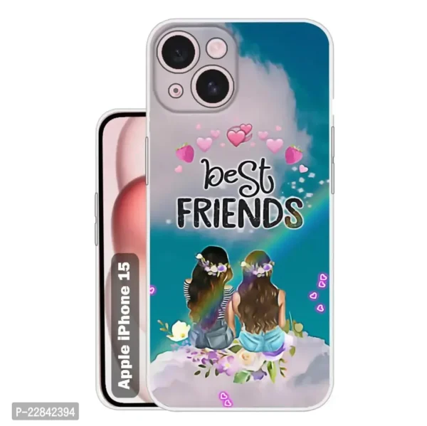 Back Cover for Apple iPhone 15  Designer | Printed|Transparent |Flexible| Silicon Back Case for Apple iPhone 15 - Image 7