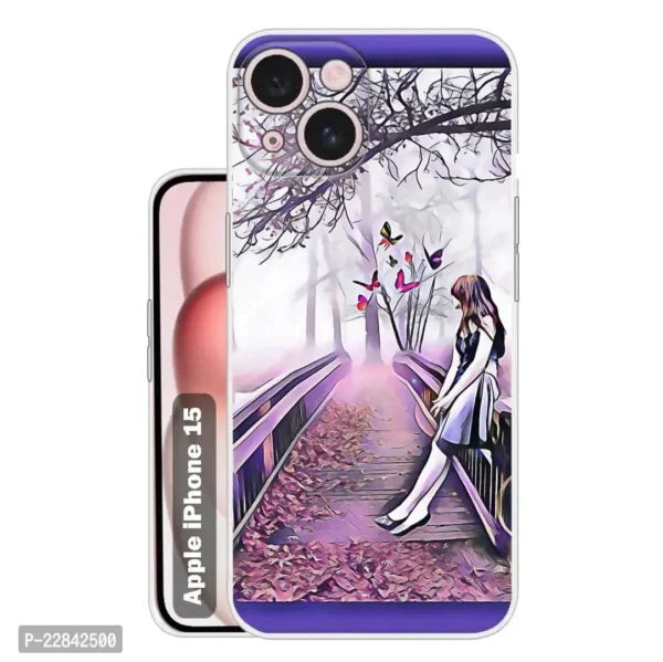 Back Cover for Apple iPhone 15  Designer | Printed|Transparent |Flexible| Silicon Back Case for Apple iPhone 15 - Image 6
