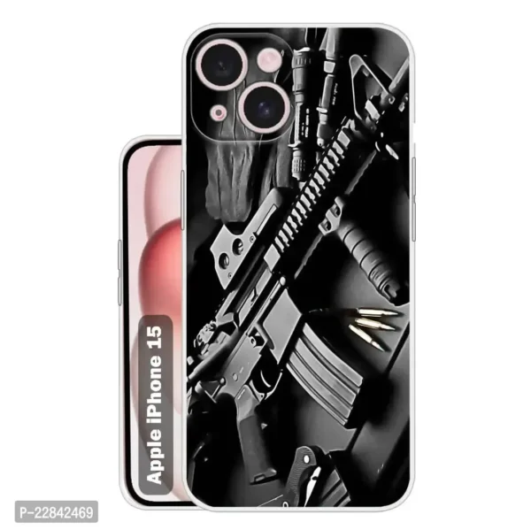 Back Cover for Apple iPhone 15  Designer | Printed|Transparent |Flexible| Silicon Back Case for Apple iPhone 15