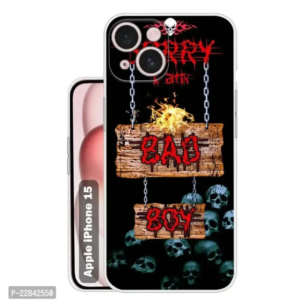 Back Cover for Apple iPhone 15  Designer | Printed|Transparent |Flexible| Silicon Back Case for Apple iPhone 15 - Image 9