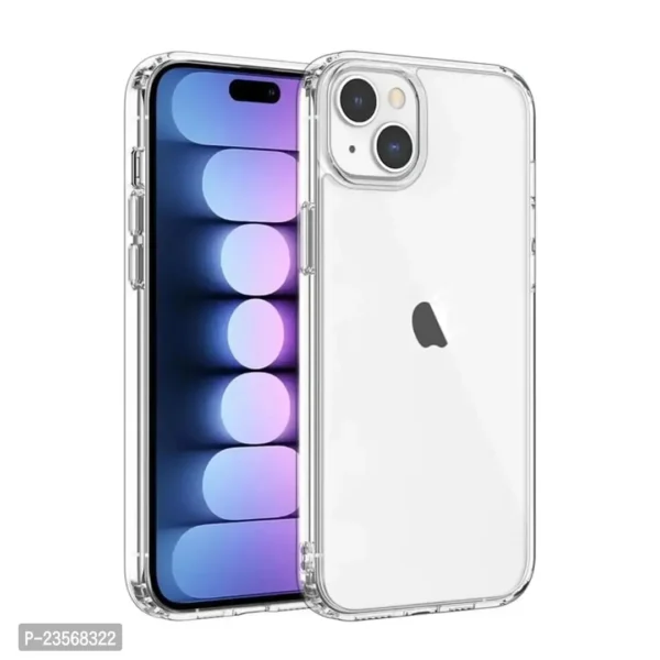 Back Case for Apple iPhone 15 Plus | Non-Yellowing | Military-Grade Protective Case | Hard Back  Soft Bumper | Raised Bezels for Extra Protection of Camera  Screen (Liquid Crystal Clear).