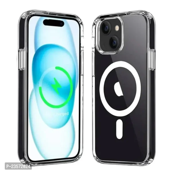 Back Case for Apple iPhone 15 Plus | Non-Yellowing | Military-Grade Protective Case | Hard Back  Soft Bumper | Raised Bezels for Extra Protection of Camera  Screen (Liquid Crystal Clear). - Image 6