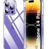 Back Cover for Apple iPhone 14 Pro (Transparent, Shock Proof, Silicon, Pack of: 1)