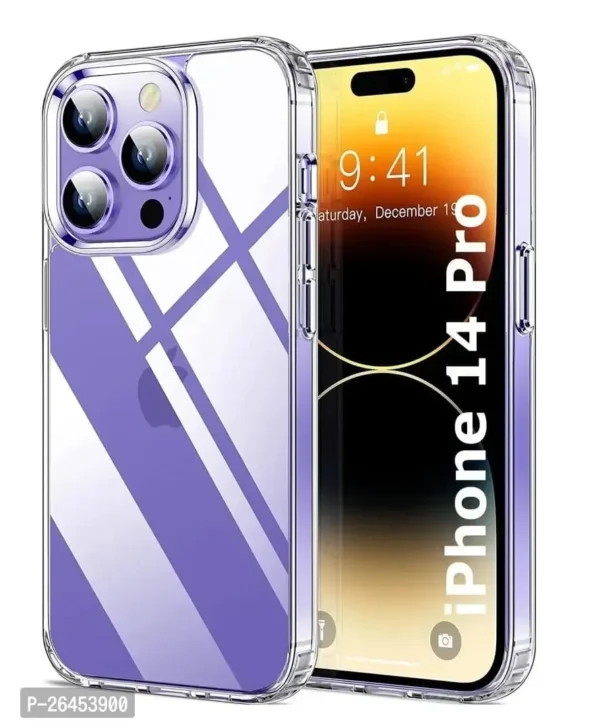 Back Cover for Apple iPhone 14 Pro (Transparent, Shock Proof, Silicon, Pack of: 1)