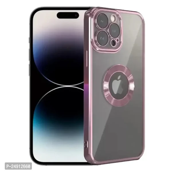 Clear Back Case for Apple iPhone 14 Pro [Never Yellow] Luxury Electroplating Protective Slim Thin Cover with Camera Lens Protector Design Compatible for Apple iPhone 14 Pro