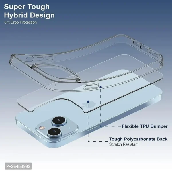 Back Cover for Apple iPhone 14 Plus  (Transparent, Shock Proof, Silicon) - Image 4