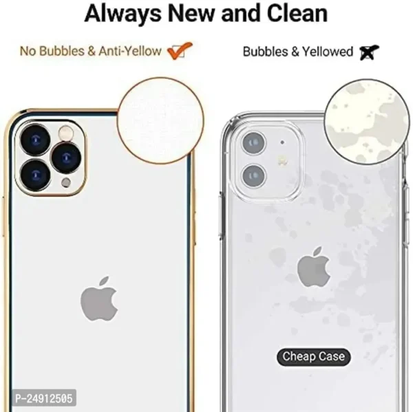 Imperium Chrome Plated Transparent Silicone Back Cover for Apple iPhone 11 Pro - Image 7