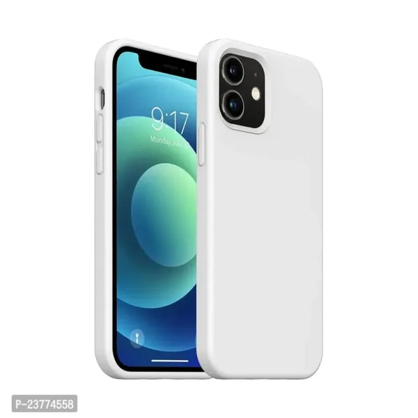Ultra-Smooth  Shockproof Liquid Silicon Back Cover Case for Apple iPhone 12 Mini - Image 2