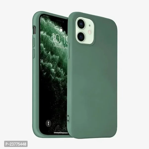 Ultra-Smooth  Shockproof Liquid Silicon Back Cover Case for Apple iPhone 12 Mini