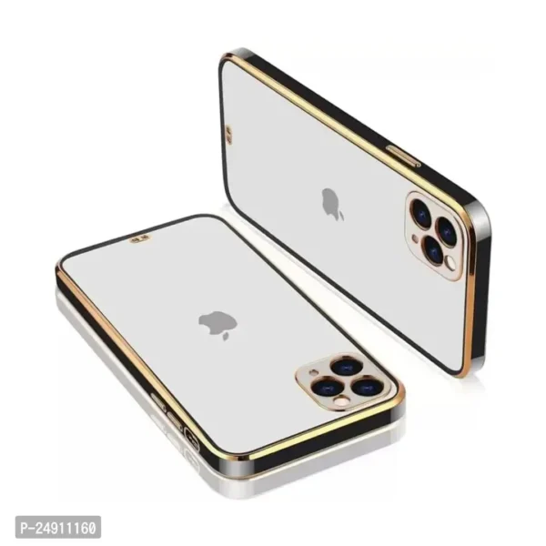 Imperium Chrome Plated Transparent Silicone Back Cover for Apple iPhone 11 Pro - Image 3