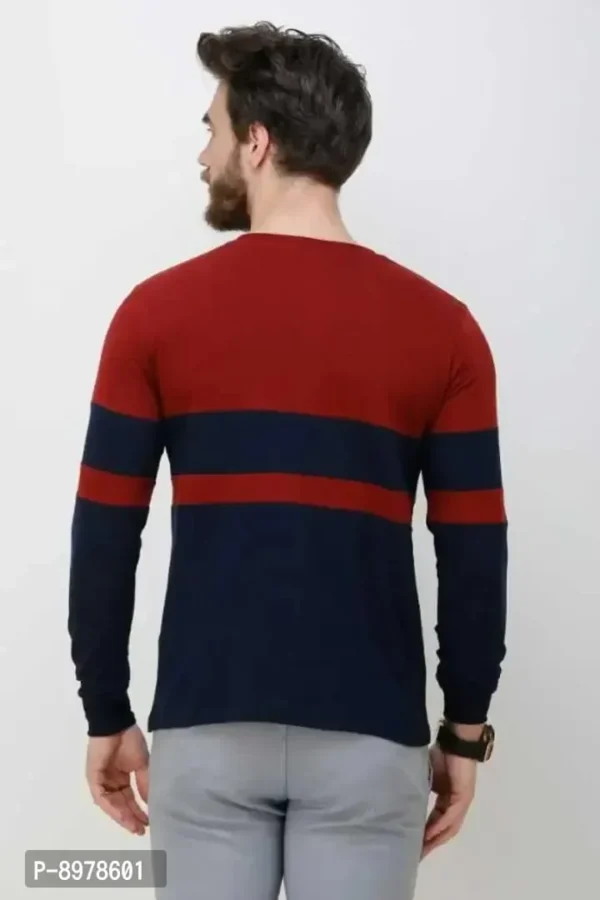 Stylish Round Neck Cotton Full Sleeve T-shirt For Men - Image 6