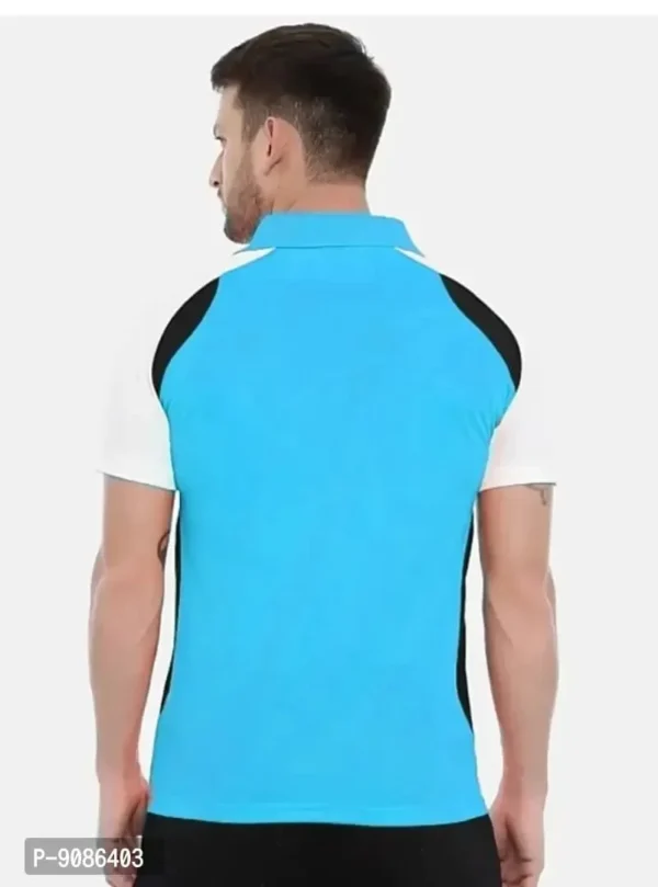 Classic Comfort: Mens Polo Neck Poly Cotton T-Shirt - Image 7