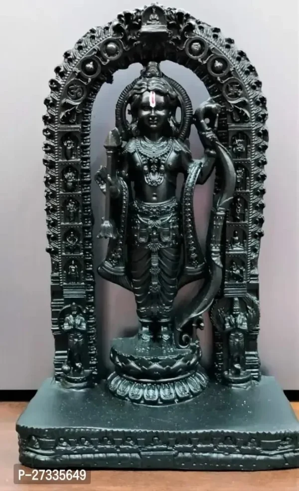 Ram Lalla Statue Is Made From Polyresin Material In Black Colour Its Place To Home Tample And Office - Image 5