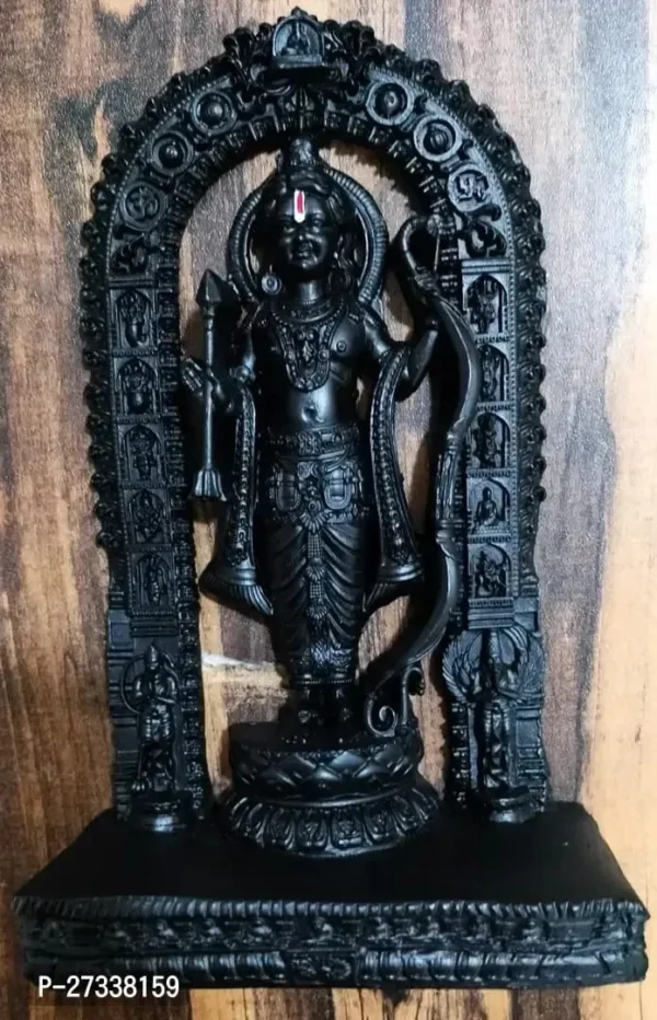 Ram Lalla Statue Is Made From Polyresin Material In Black Colour Its Place To Home Tample And Office - Image 4
