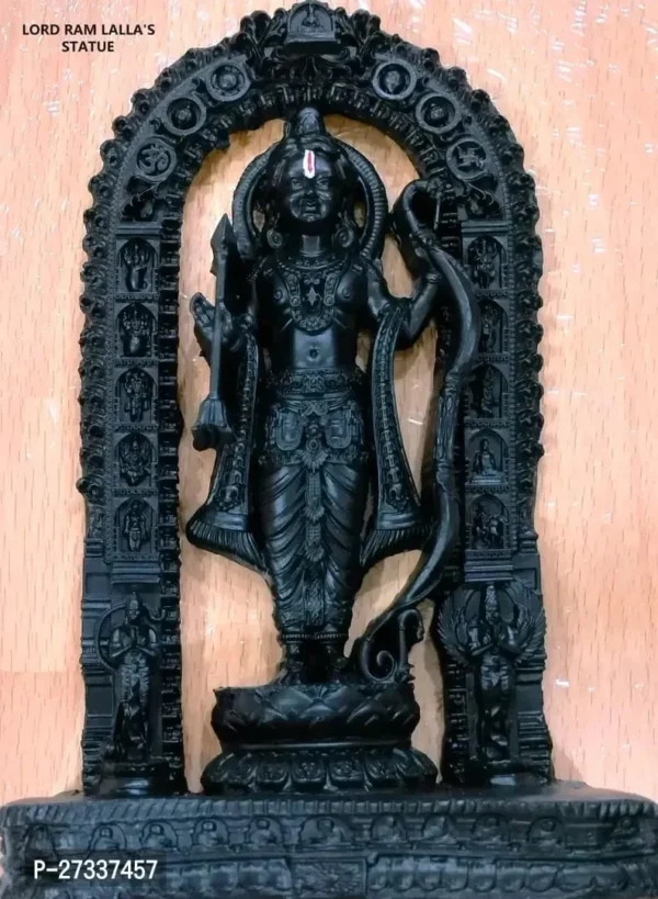 Ram Lalla Statue Is Made From Polyresin Material In Black Colour Its Place To Home Tample And Office - Image 2