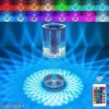 Crystal Stand Diamond Cut Table Lamp Touch Remote Control Desk Light LED Night Light