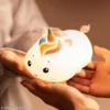 Night Lamp, Unicorn Catt LED Lamp, Unicorn Catt Light Lamp, Unicorn Caat Touch Silicone Lamp